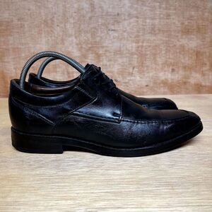 Johnson & Murphy Sheepskin Black Leather Oxford Shoes‎ Men Size 9.5 M
